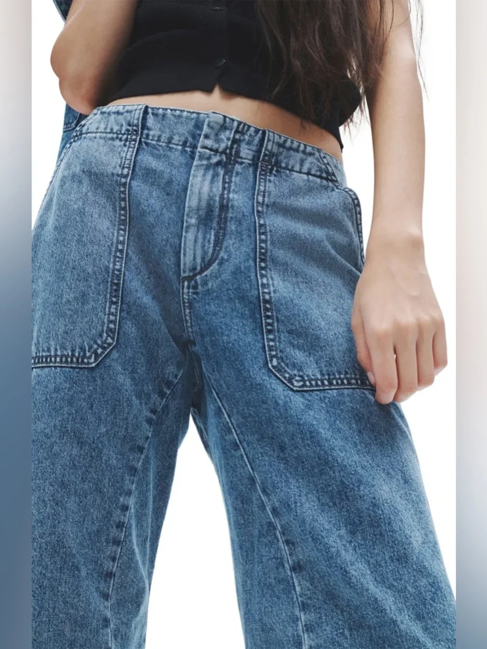 rag & bone Leyton Straight Leg Jeans relaxed fit denim - Picture 7 of 11